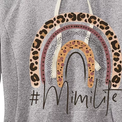 Mimi Life Grandma Cheetah Leopard  Christmas Fall Women's Fleece Hoodie