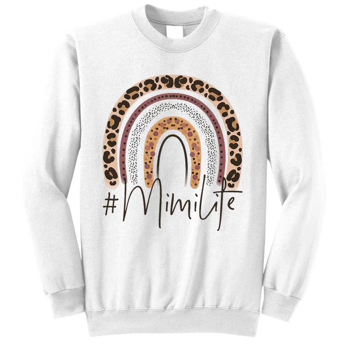 Mimi Life Grandma Cheetah Leopard  Christmas Fall Sweatshirt