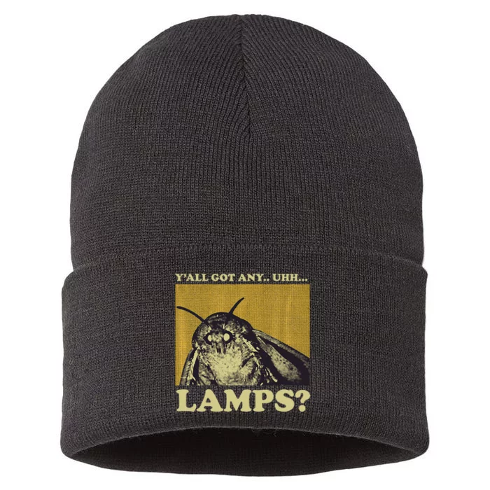 Moth Lamps Glow Insect Butterfly Sustainable Knit Beanie