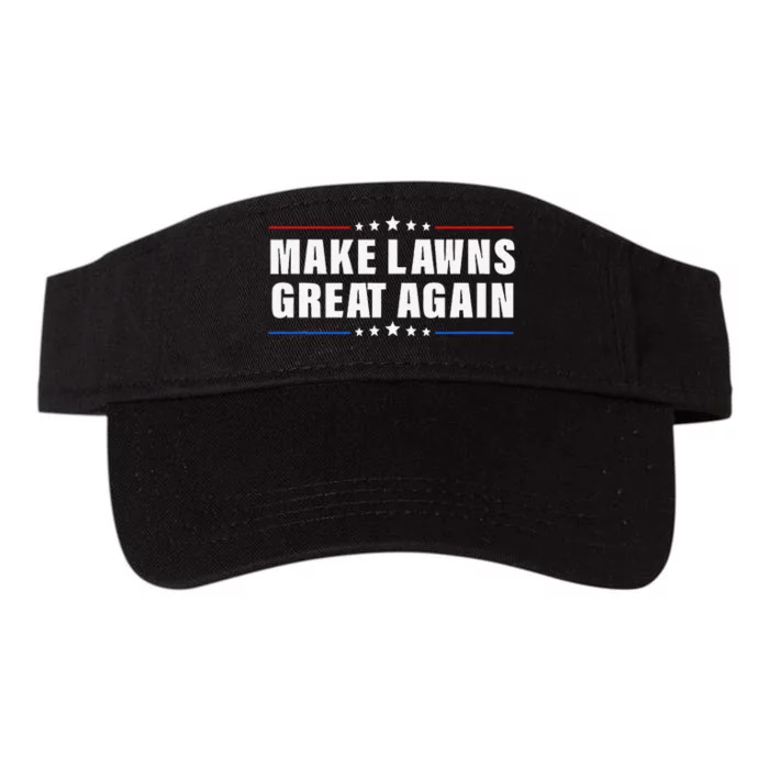 Make Lawns Great Again Lawnmower Lawn Mowing Dad Valucap Bio-Washed Visor