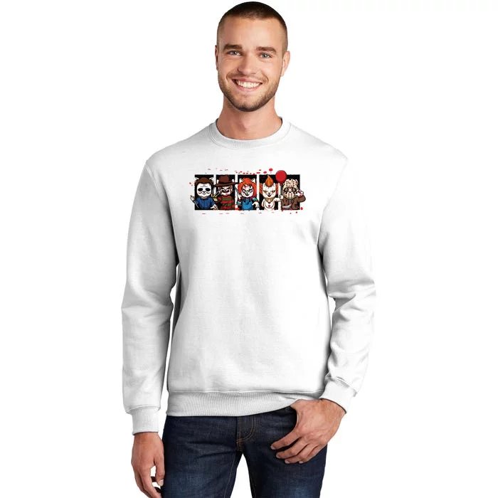 My Little Horror Crew Halloween Horror Movie Cats Sweatshirt