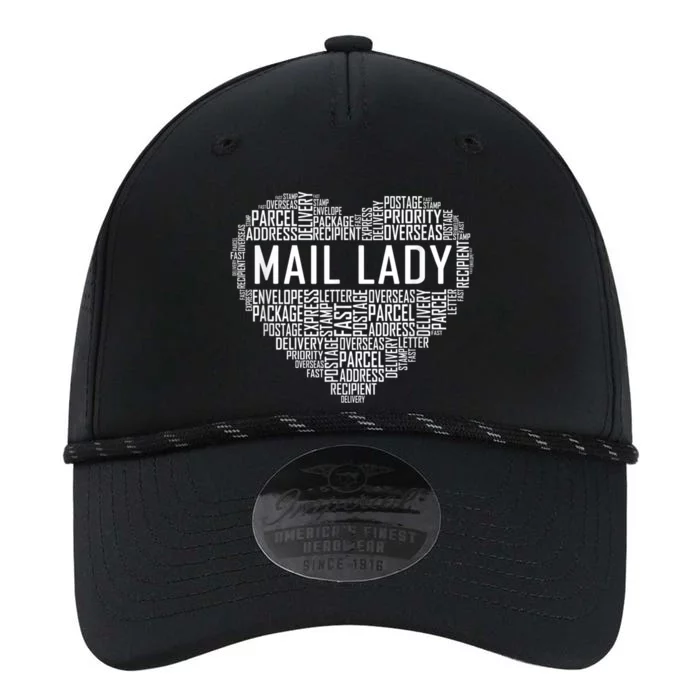 Mail Lady Heart Postal Office Worker Woman Performance The Dyno Cap