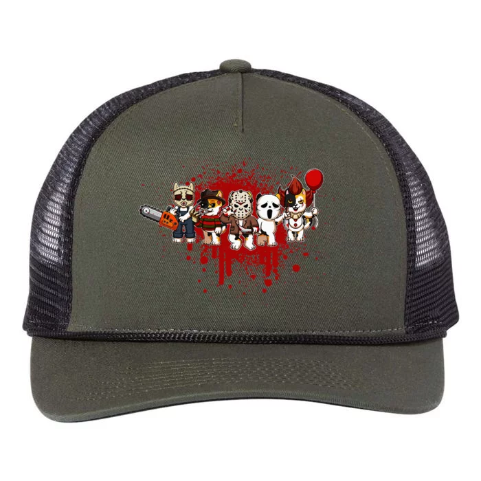 My Little Horror Crew Halloween Calico Cat Retro Rope Trucker Hat Cap