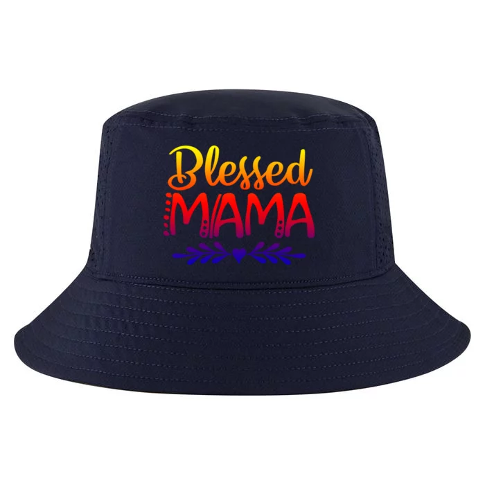 Mom Life Heart Graphic Blessed Mama Great Gift Cool Comfort Performance Bucket Hat