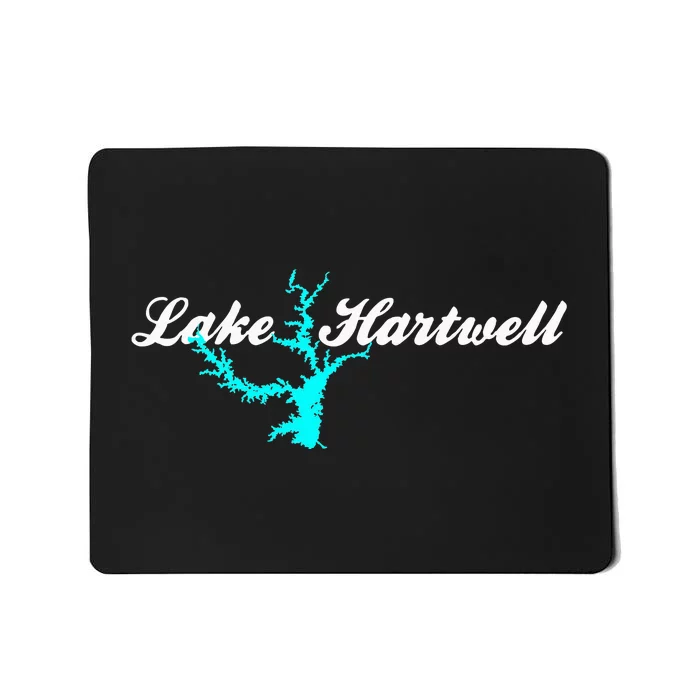 Minimalist Lake Hartwell Georgia South Carolina Mousepad