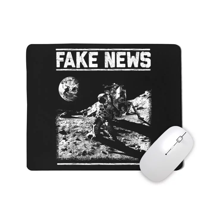 Moon Landing Hoax Apollo 11 1969 Conspiracy Theory Fake News Mousepad