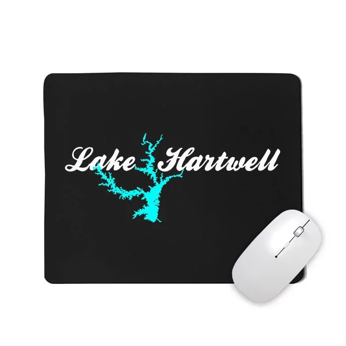 Minimalist Lake Hartwell Georgia South Carolina Mousepad