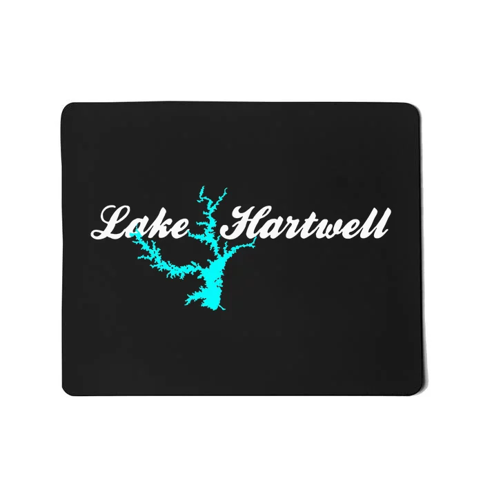 Minimalist Lake Hartwell Georgia South Carolina Mousepad