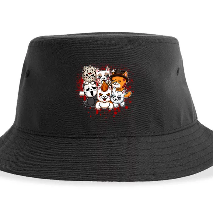 My Little Horror Crew Halloween Cats Sustainable Bucket Hat