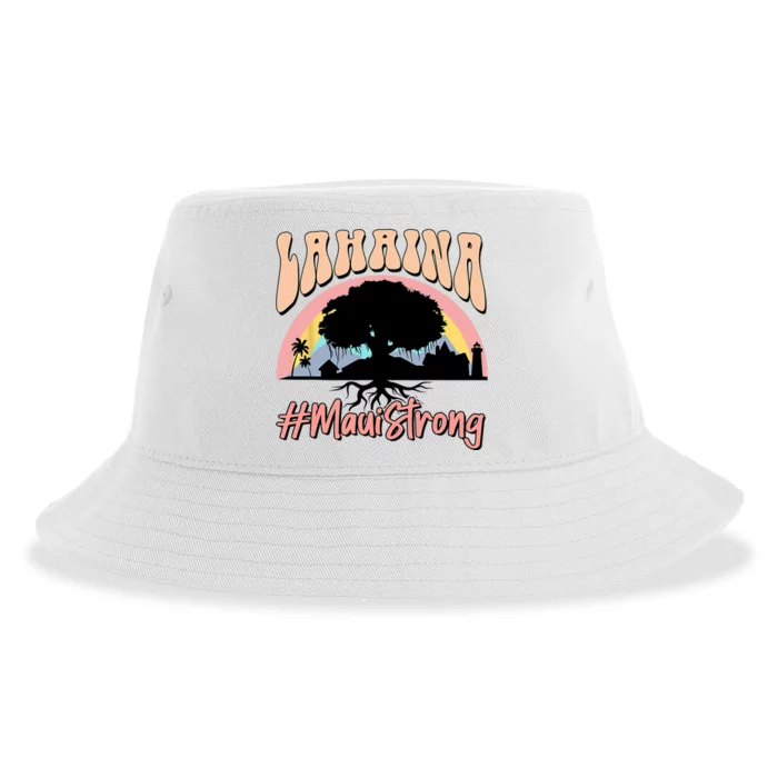 Maui Lahaina Hawaii Banyan Tree Strong Sustainable Bucket Hat