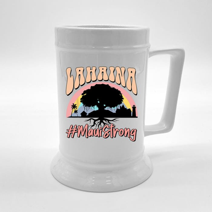 Maui Lahaina Hawaii Banyan Tree Strong Front & Back Beer Stein