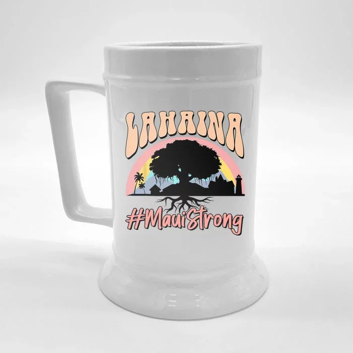 Maui Lahaina Hawaii Banyan Tree Strong Front & Back Beer Stein