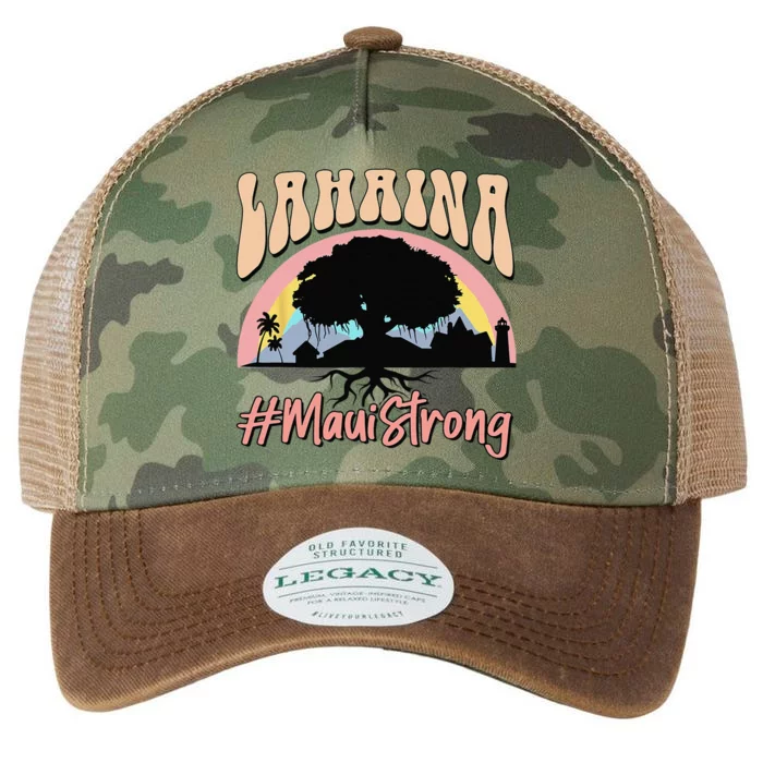 Maui Lahaina Hawaii Banyan Tree Strong Legacy Tie Dye Trucker Hat