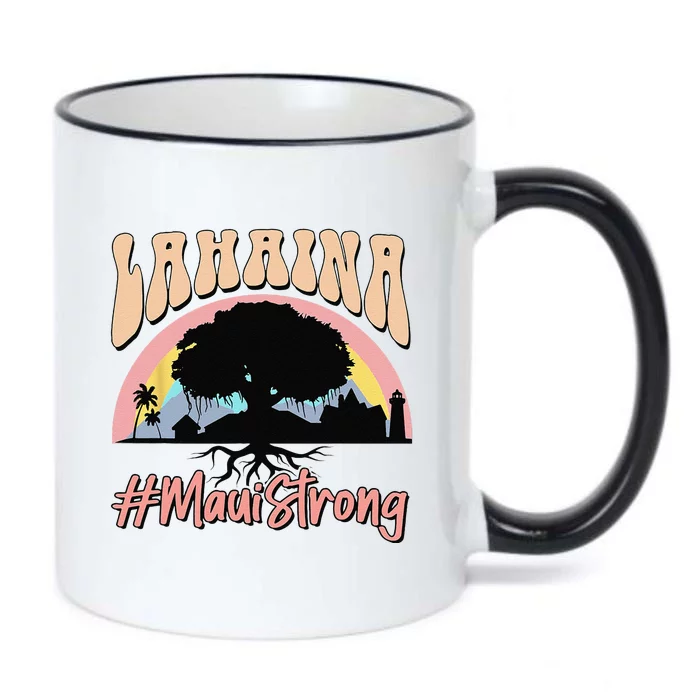 Maui Lahaina Hawaii Banyan Tree Strong Black Color Changing Mug