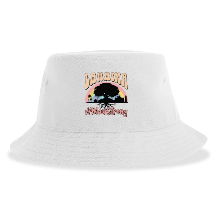 Maui Lahaina Hawaii Banyan Tree Strong Sustainable Bucket Hat