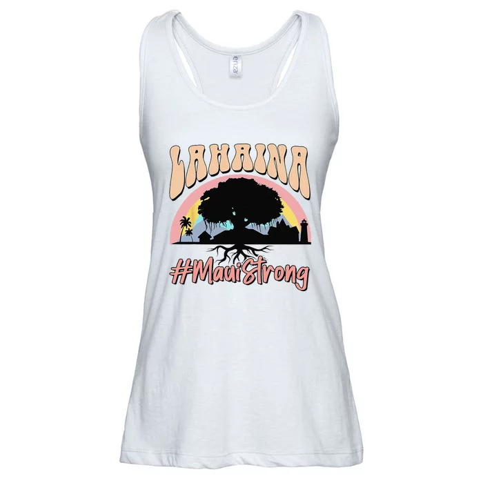 Maui Lahaina Hawaii Banyan Tree Strong Ladies Essential Flowy Tank