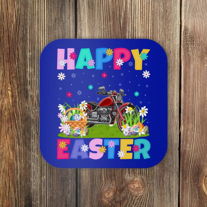 Motorcycle Lover Happy Easter Funny Motorcycle Easter Sunday Gift Coaster