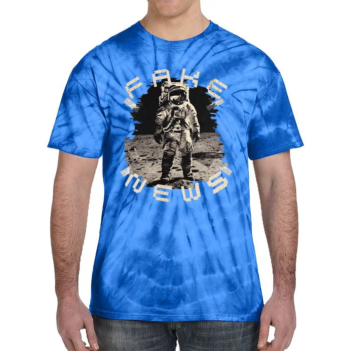 Moon Landing Hoax Apollo 11 Conspiracy Theory Fake News Tie-Dye T-Shirt