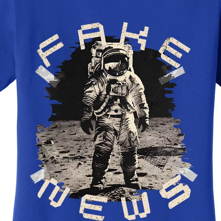 Moon Landing Hoax Apollo 11 Conspiracy Theory Fake News Women's T-Shirt