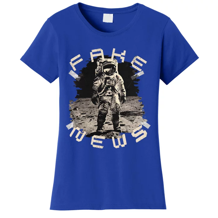 Moon Landing Hoax Apollo 11 Conspiracy Theory Fake News Women's T-Shirt