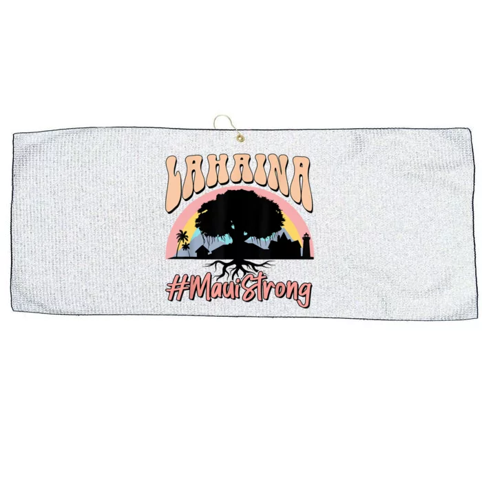 Maui Lahaina Hawaii Banyan Tree Strong Large Microfiber Waffle Golf Towel