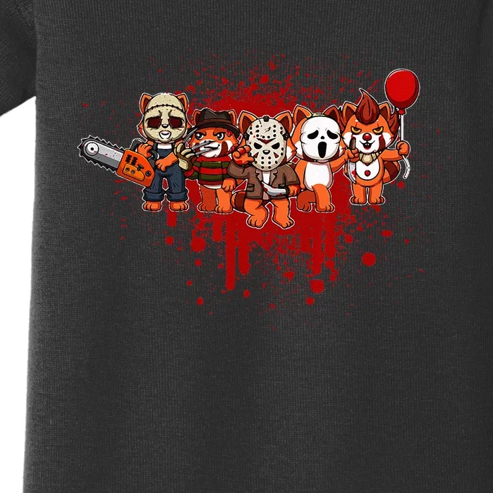 My Little Horror Crew Halloween Red Panda Baby Bodysuit