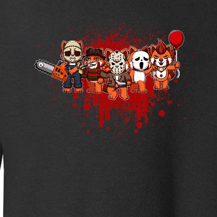 My Little Horror Crew Halloween Red Panda Toddler Sweatshirt