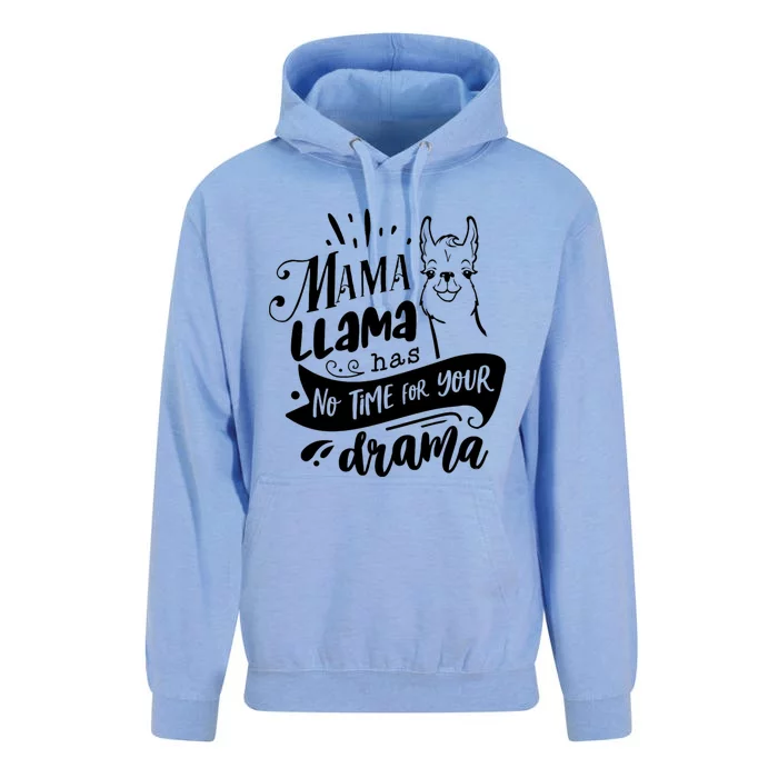 Mama Llama Has No Time Your Drama Unisex Surf Hoodie