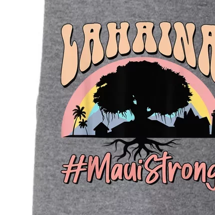 Maui Lahaina Hawaii Banyan Tree Strong Doggie 3-End Fleece Hoodie