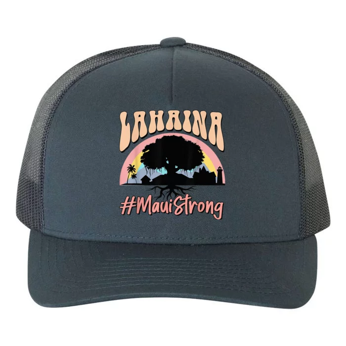 Maui Lahaina Hawaii Banyan Tree Strong Yupoong Adult 5-Panel Trucker Hat