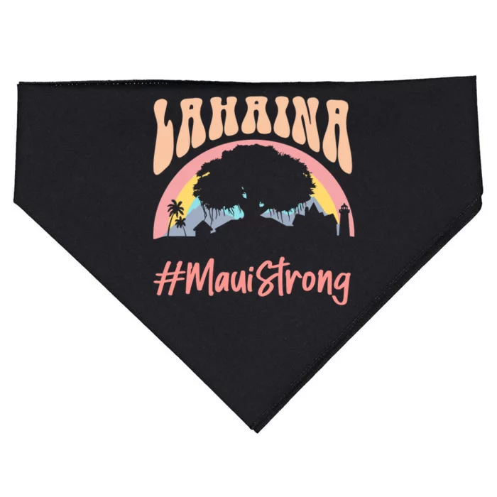 Maui Lahaina Hawaii Banyan Tree Strong USA-Made Doggie Bandana