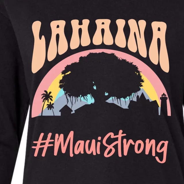 Maui Lahaina Hawaii Banyan Tree Strong Womens Cotton Relaxed Long Sleeve T-Shirt