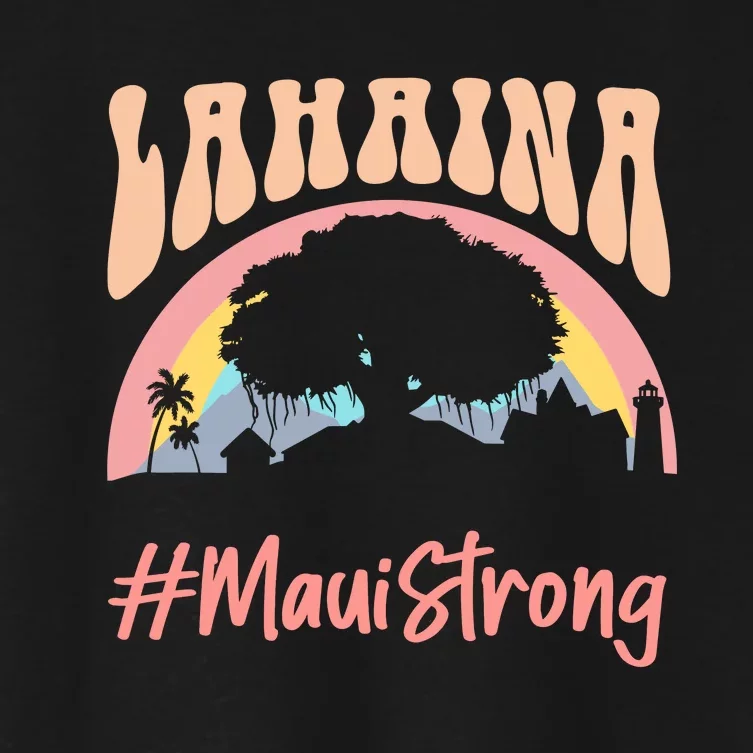 Maui Lahaina Hawaii Banyan Tree Strong Women's Crop Top Tee