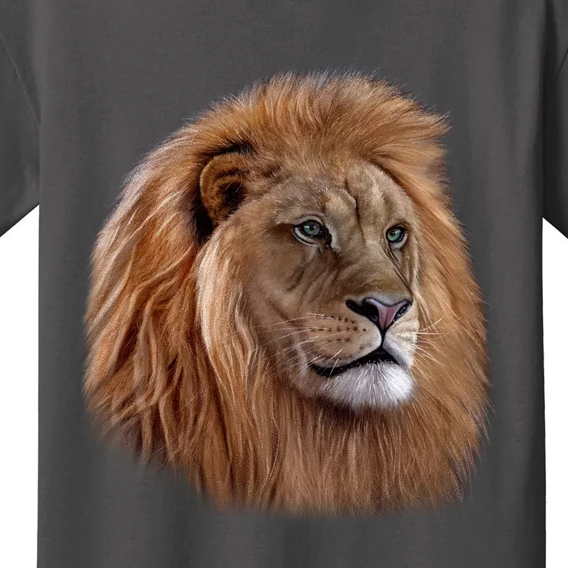 Majestic Lion Head Kids T-Shirt