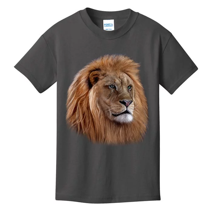 Majestic Lion Head Kids T-Shirt