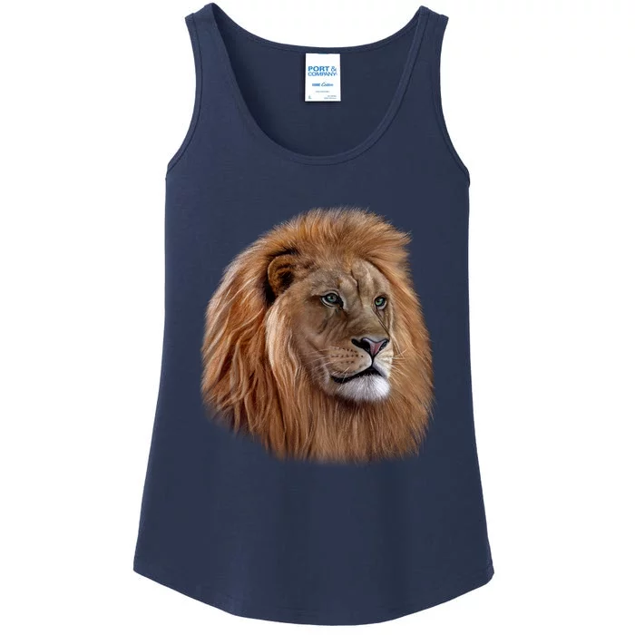 Majestic Lion Head Ladies Essential Tank