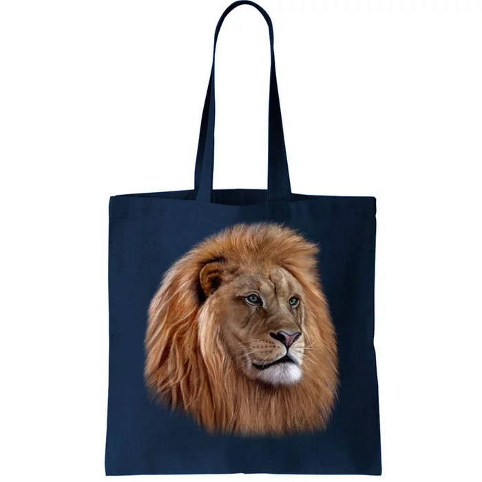 Majestic Lion Head Tote Bag