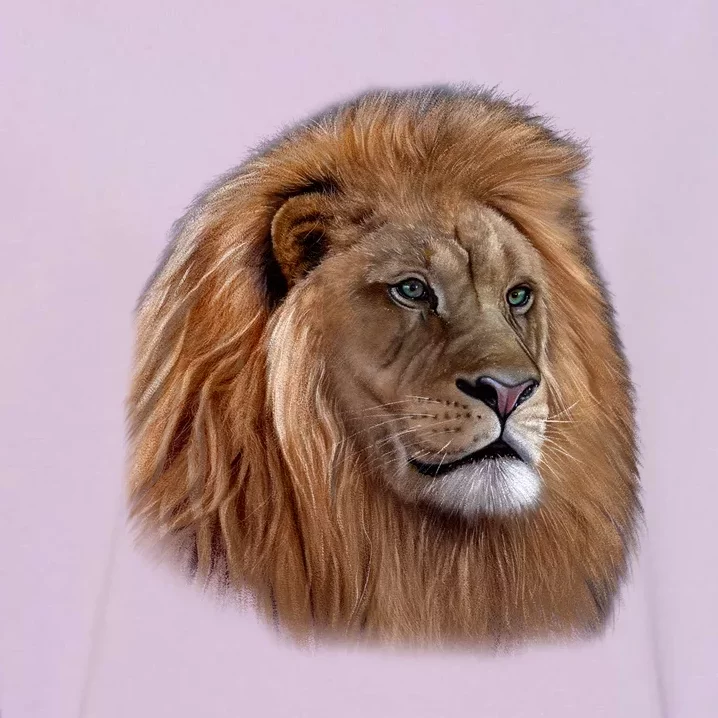 Majestic Lion Head Garment-Dyed Sweatshirt