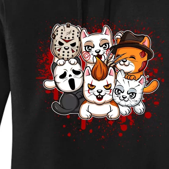 My Little Horror Crew Halloween Cats Women's Pullover Hoodie