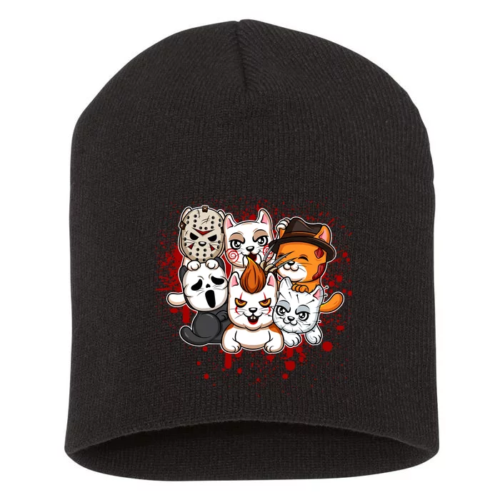 My Little Horror Crew Halloween Cats Short Acrylic Beanie