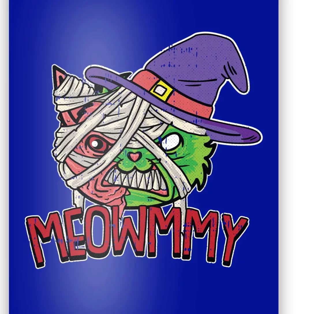 Meowmmy Lazy Halloween Costume Spooky Cat Mummy Witch Kitten Great Gift Poster