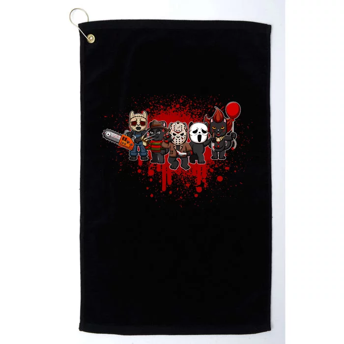 My Little Horror Crew Halloween Black Cat Platinum Collection Golf Towel