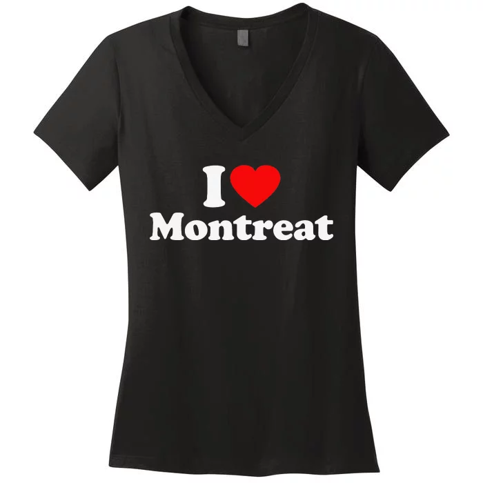 Montreat Love Heart College University Alumni Women's V-Neck T-Shirt