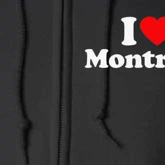 Montreat Love Heart College University Alumni Full Zip Hoodie