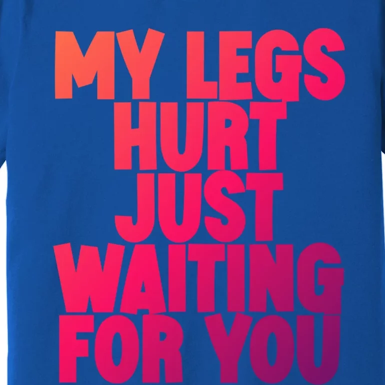 My Legs Hurt Just Waiting For You Gift Premium T-Shirt