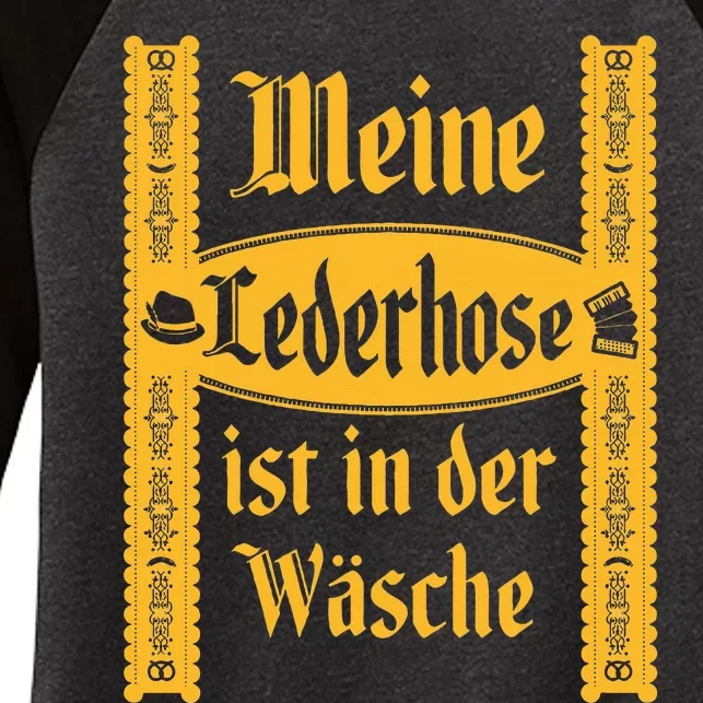 My Lederhosen Is In The Wash Women's Tri-Blend 3/4-Sleeve Raglan Shirt