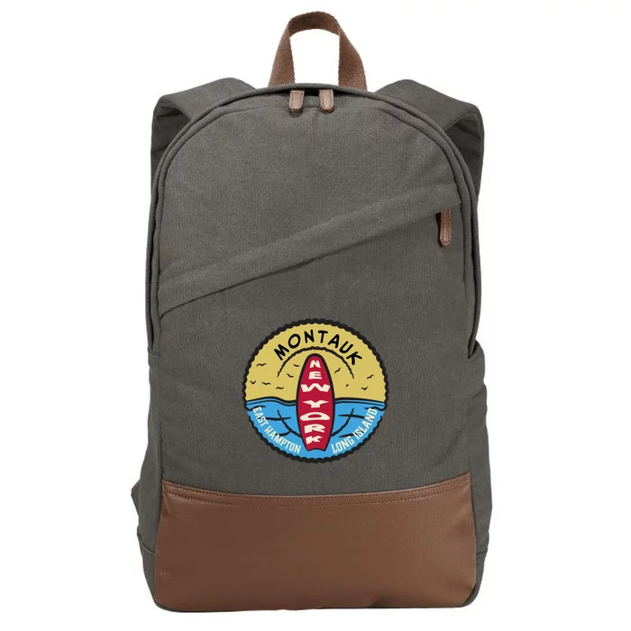 Montauk Long Island Cotton Canvas Backpack