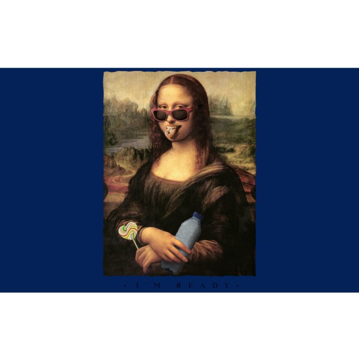 Mona Lisa I'm Ready Funny Party Bumper Sticker