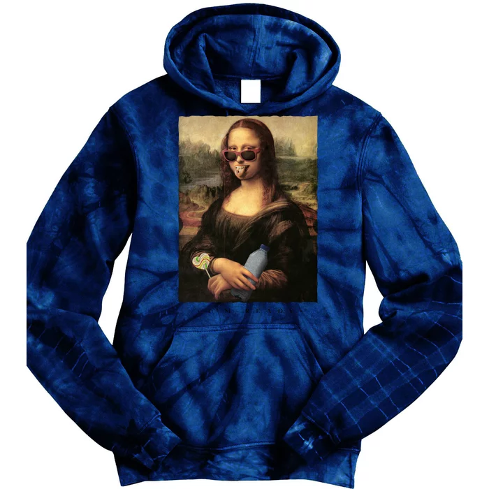 Mona Lisa I'm Ready Funny Party Tie Dye Hoodie