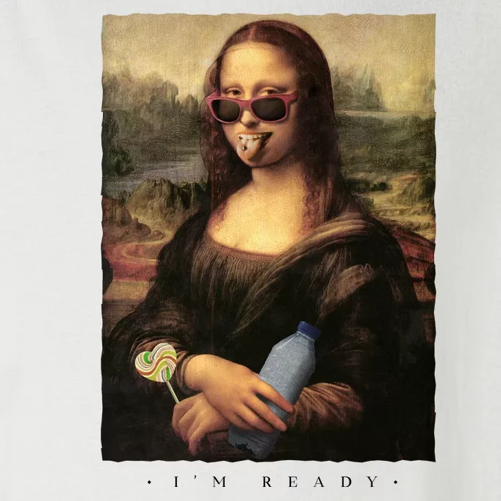 Mona Lisa I'm Ready Funny Party Toddler Long Sleeve Shirt